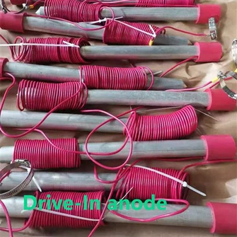 Gyrru mewn anod magnesiwm